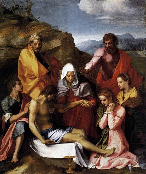 Andrea del Sarto Pieta with Saints china oil painting image